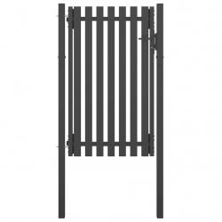 Portail de clôture de jardin Acier 1x2 m Anthracite
