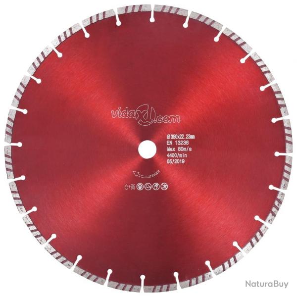 Disque de coupe diamant avec turbo Acier 350 mm