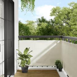 Écran de balcon crème 90x1000 cm 100% polyester oxford