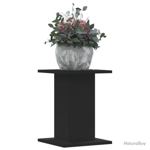 Supports pour plantes 2 pcs noir 30x30x40 cm bois d'ingnierie