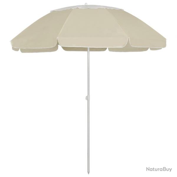 Parasol de plage jaune sable 300 cm