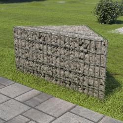 Lit surélevé à gabion Acier galvanisé 75x75x50 cm