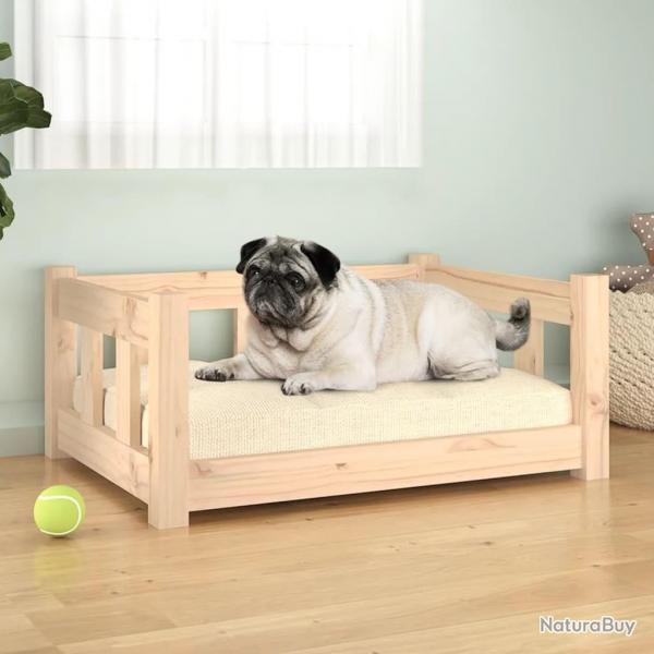 Lit pour chien 65,5x50,5x28 cm Bois de pin solide