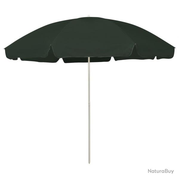 Parasol de plage vert 300 cm