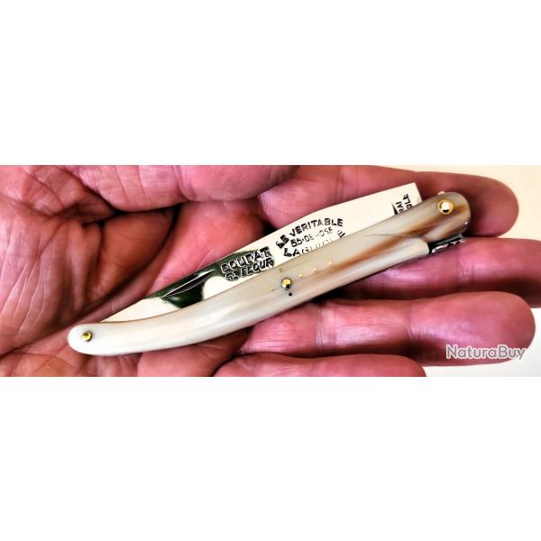 Couteau de Collection Laguiole 55 COUPAT St FLOUR par GUY FAYET  Pointe de Corne blanche 20/11cm