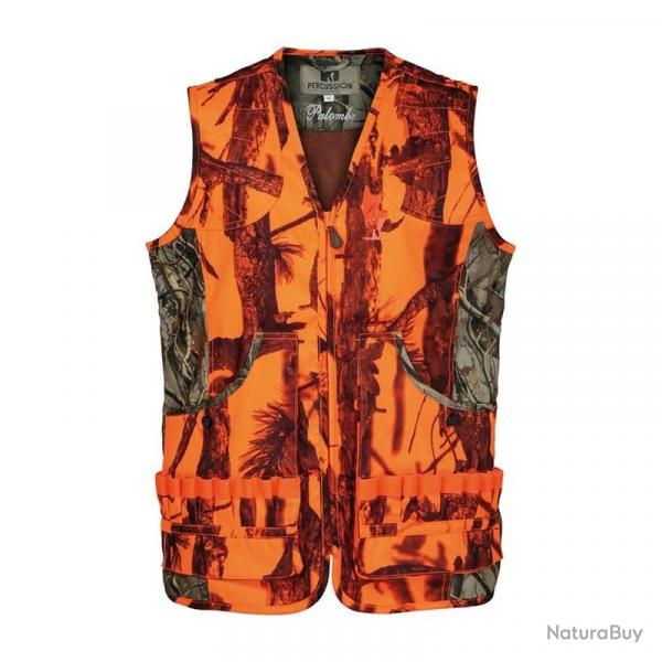 PERCUSSION GILET CHASSE PALOMBE GHOST CAMO BLAZE M