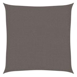 Voile d'ombrage carré 2x2 m anthracite en PEHD - Fraîcheur élégante pour terrasse et jardin