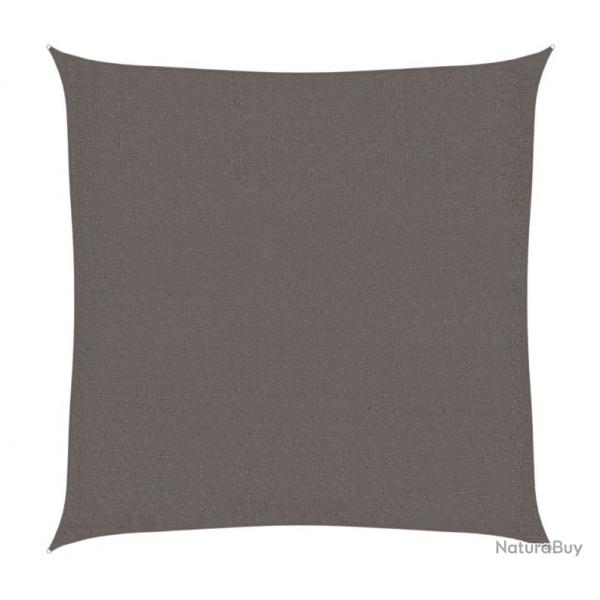 Voile d'ombrage carr 2x2 m anthracite en PEHD - Fracheur lgante pour terrasse et jardin