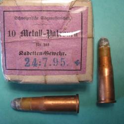 Véritable 10,4 Vetterli Suisse pour le fusil de Kadet 1895 sortie du paquet .