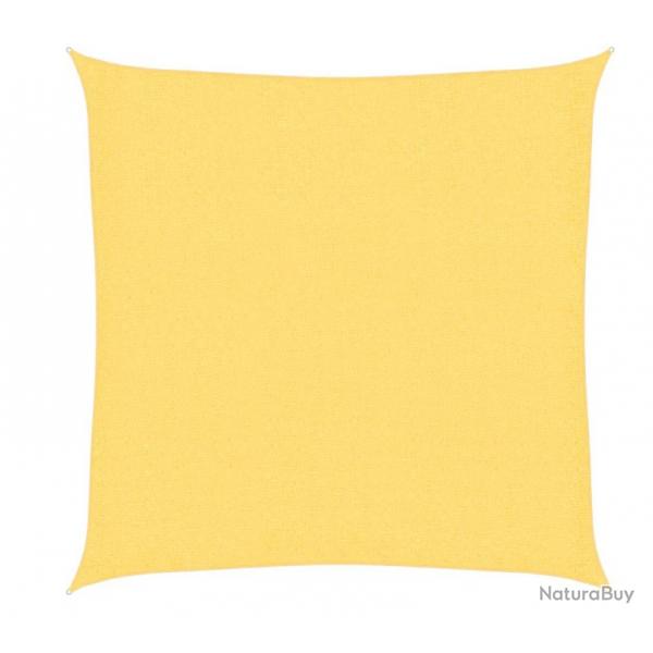 Voile d'ombrage carr 2x2 m Beige en PEHD - Protection estivale pour terrasse et jardin