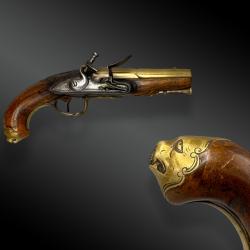 Pistolet à silex, de marine Angleterre, Londres vers 1800