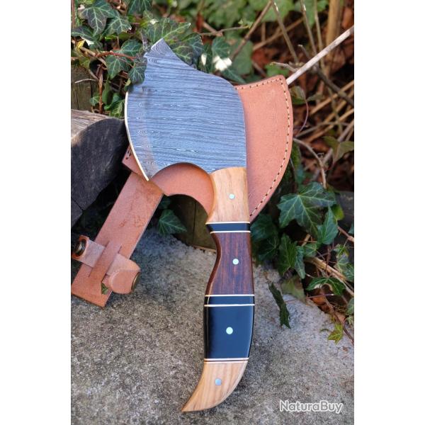 Hachette Damas Lame 256 Couches Manche Bois/Rsine Etui Cuir Fabricat Artisanale 000