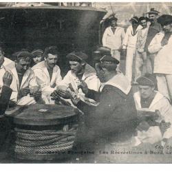 CPA - Marine Militaire -La Vie Marin Les Recvention a Bord Les jeux N°3203