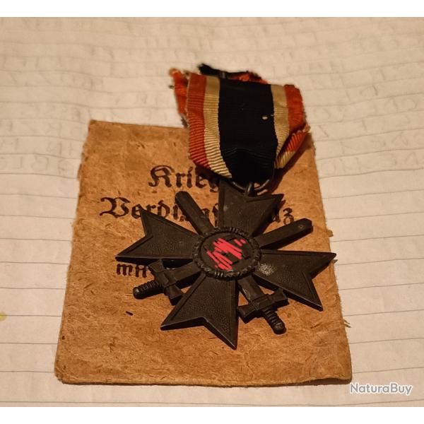 Mdaille allemande ww2 avec glaives