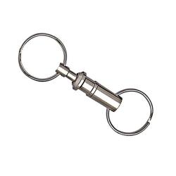 Attache rapide porte-cles chromee