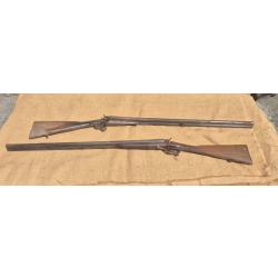 Lot de 2 Fusils à chien calibre 16