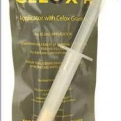 seringue remplit bessure par balle de granuler hemostatique