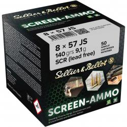 Cartouches ciné tir Screen-Ammo 8x57 IS FMJ zinc 140 grs. (Calibre: 8x57 IS)