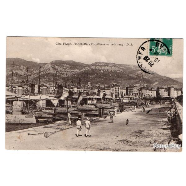 CPA - Marine Militaire - Cote d'Azur -TOULON-Torpilleurs au petit rang  N3158