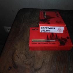 vends 2 boites de balles 280 Rem 165 gr