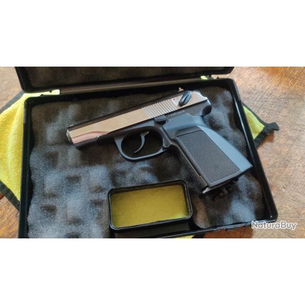 Rare pistolet CO2 Baikal Makarov MP-654k GEN1 culasse nickele