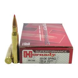 Munitions HORNADY  Cal.30-06 165gr SST Superformance par 20