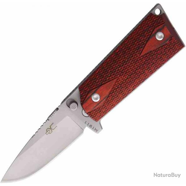 Couteau Ultimate Equipment M1911 Compact Hammerhead Lame Acier 440C Manche Rosewood Canada UECLR