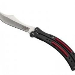 Couteau papillon Herbertz lame acier 420 à cran intérieur