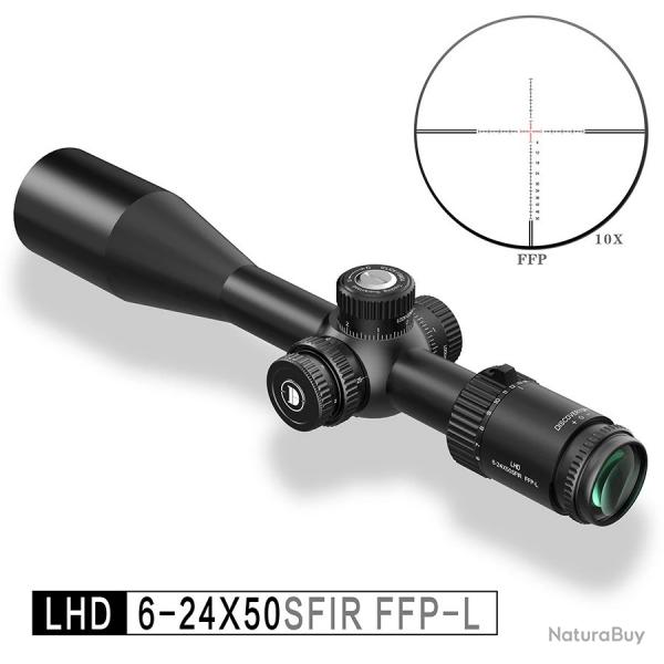 Lunette de Tir Discovery LHD 6-24x50SFIR FFP-L Optique 50 mm tanche Antibu Rticule Illumin