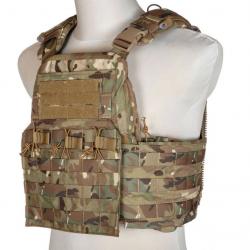 GILET TACTIQUE PORTE-PLAQUES LOURD MODON - MULTICAM