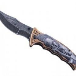 Couteau Herbertz SOLDAT SPARTIATE INOX lame acier 420 finition « blackwash »