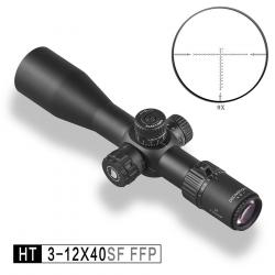 Lunette de Visée Compacte Discovery HT 3-12x40SF FFP Tube 30 mm Réticule Gravé Étanche & Antibuée