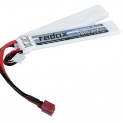 BATTERIE REDOX 1000 mAh 11.1 V 20C (2+1) T-Dean