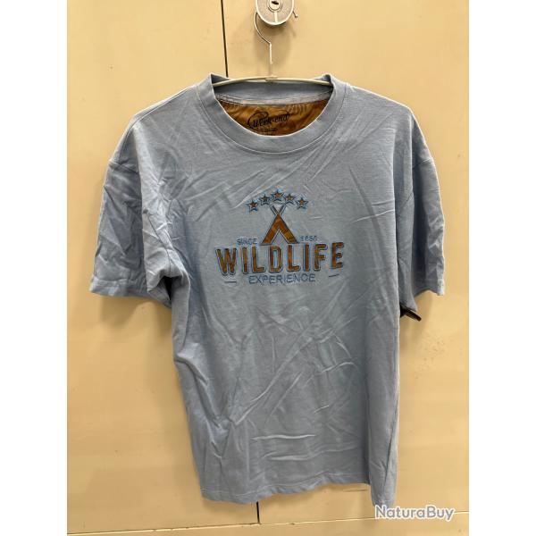 !! NEUF !! T-SHIRT WILDLIFE BLEU TAILLE  M