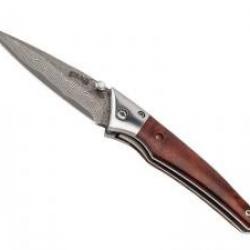 Couteau Herbertz   SELEKTION BOIS DE RACINE lame acier damas