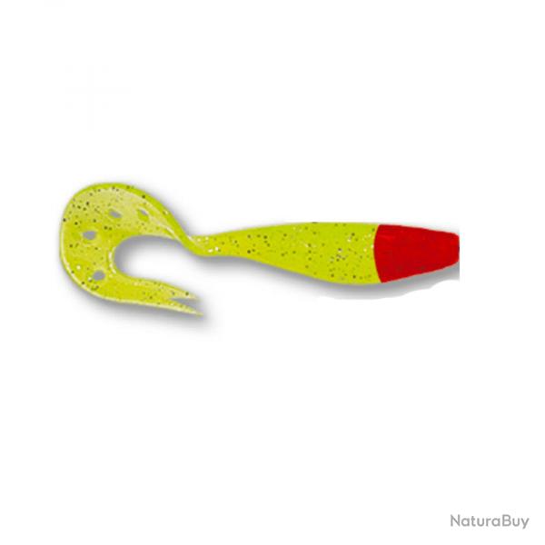 Leurre Souple Delalande Sandra 16cm Chartreuse tte rouge