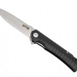 Couteau Herbertz  SELEKTION G10 NOIR  11,5CM lame acier D2 satiné avec « flipper »