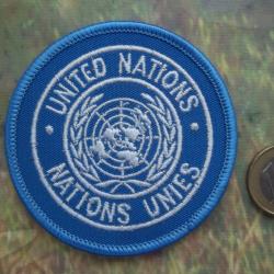 écusson ONU Nations Unies patch brodé thermocollant