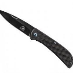 Couteau Puma tec FIBRE DE CARBONE INOX lame acier 420 à cran intérieur