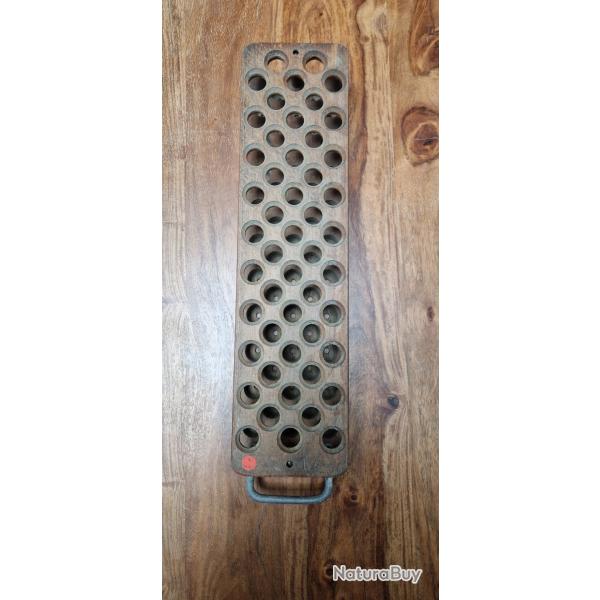 Planche plateau rechargement cartouche chasse cal 12
