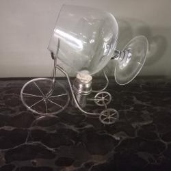 ancien chauffe cognac / alcool tricycle métal