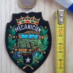 écusson militaire mécanicien insigne tissu collection