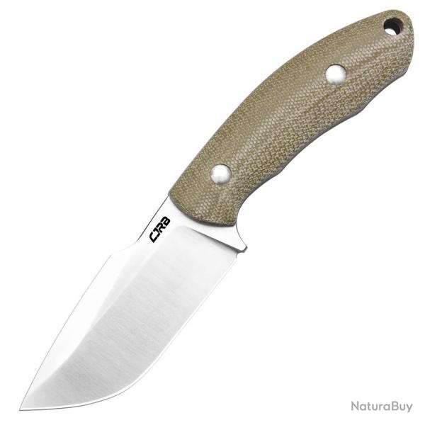 Couteau CJRB Mutt OD Green Lame Harpoon Drop Point AR-RPM9 Manche Micarta tui Kydex J1958ODG