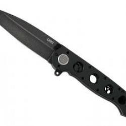 Couteau CRKT  M16-04DB lame forme tanto acier D2 finition « blackwash » avec « flipper »