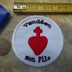 écusson collection Vendée blason patch sacré coeur Vendéen