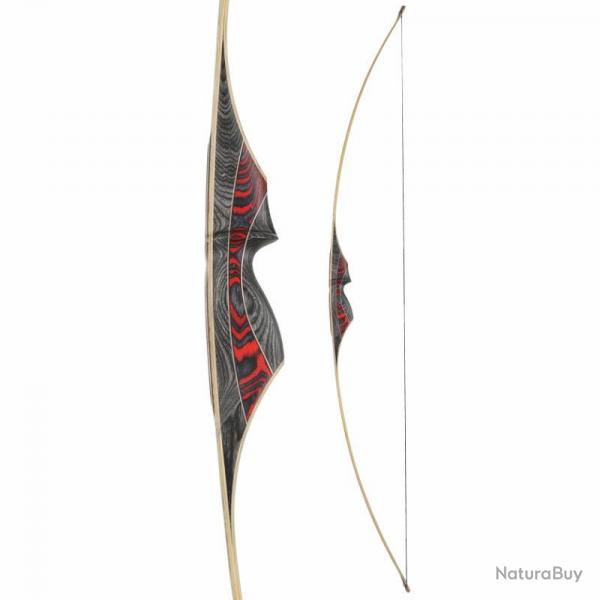 Longbow White Feather Olor - Gaucher / 50Lbs / Rouge