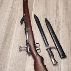 Magnifique Mauser Gewehr G98 SPANDAU 1904 calibre 8X60S monomatricule+ baïonnette 98-05 de 1917