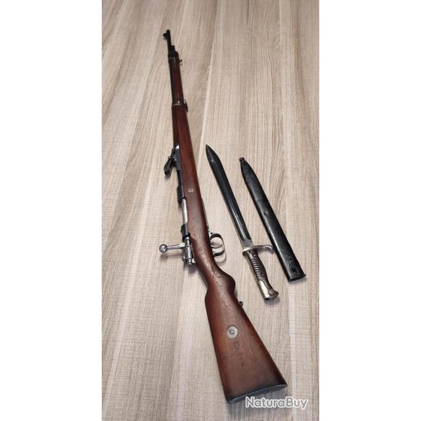 Magnifique Mauser Gewehr G98 SPANDAU 1904 calibre 8X60S TOUT monomatricule+ baonnette 98-05 de 1917