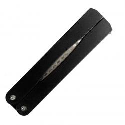 Affûteur de poche Noir Lisse double face 400/600# Pierre à aiguiser pliante avec poignée Chasse