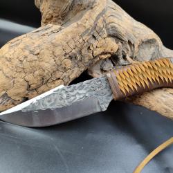 Poignard mono-bloque Lame Brute de forge  Etui